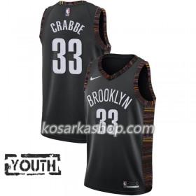 Dres Brooklyn Nets Allen Crabbe 33 Nike 2018-19 City Edition Crna Swingman - Dječji
